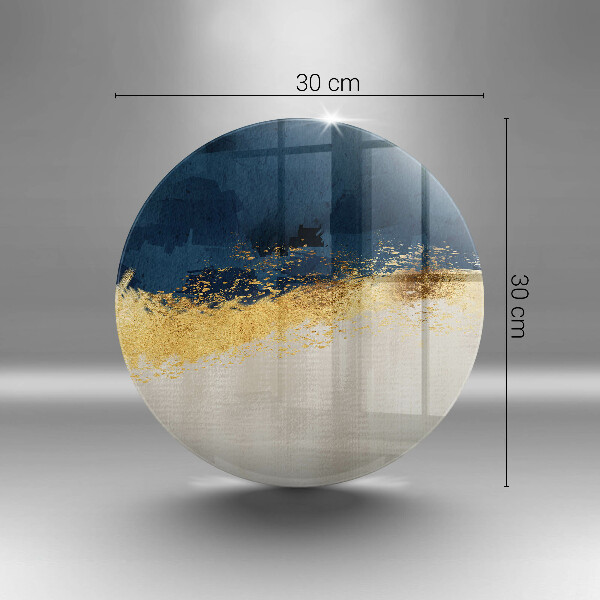 Chopping board glass Abstraction gold