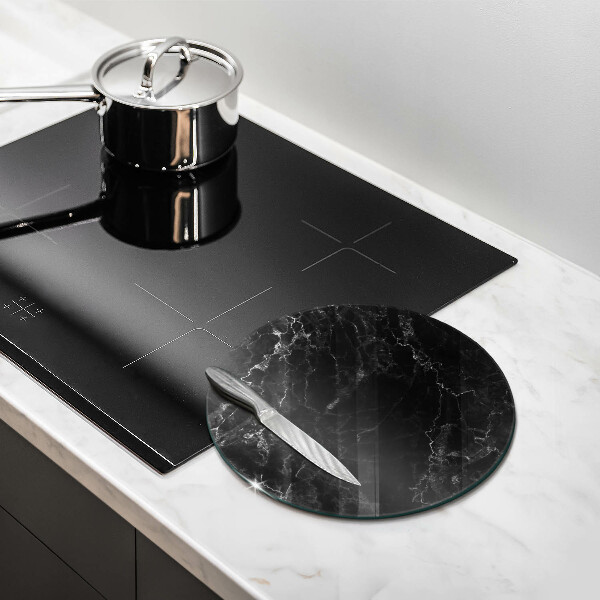Glass cutting board Elegant marble