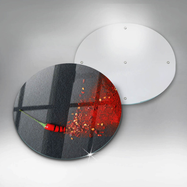 Glass cutting board Chilli pepper