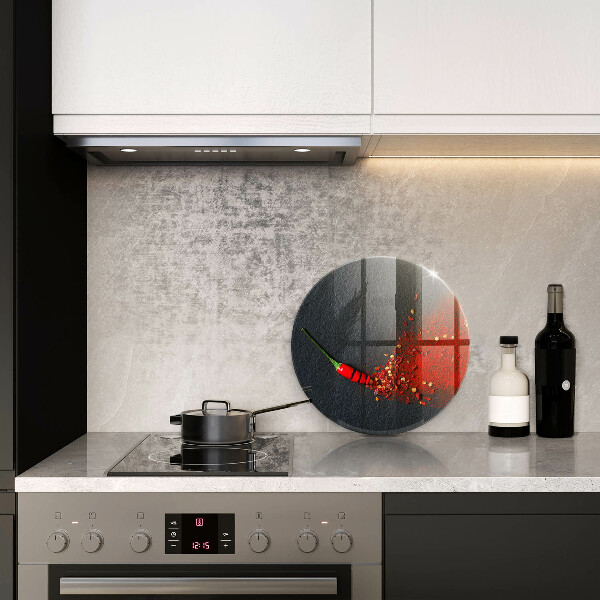 Glass cutting board Chilli pepper