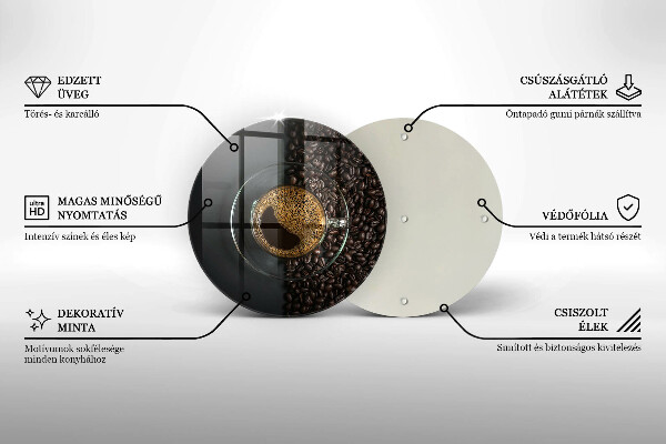 Chopping board Coffee and grains