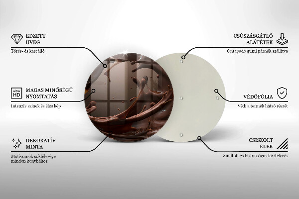 Chopping board Liquid chocolate