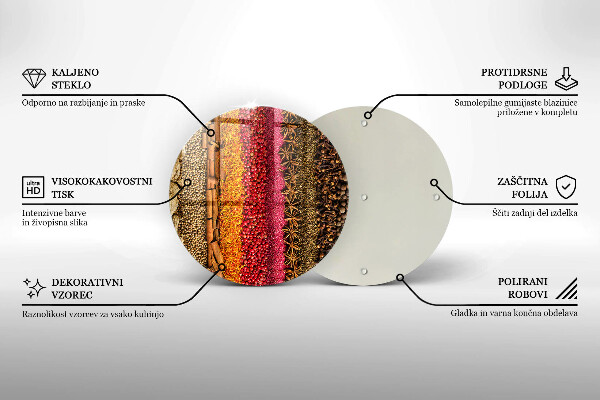 Chopping board Colorful spices