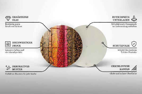 Chopping board Colorful spices
