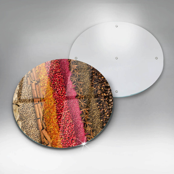 Chopping board Colorful spices
