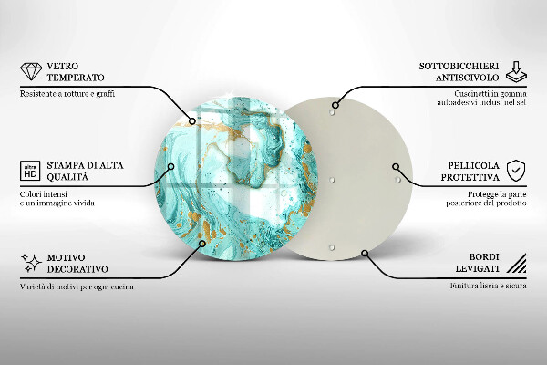 Chopping board Blue abstraction