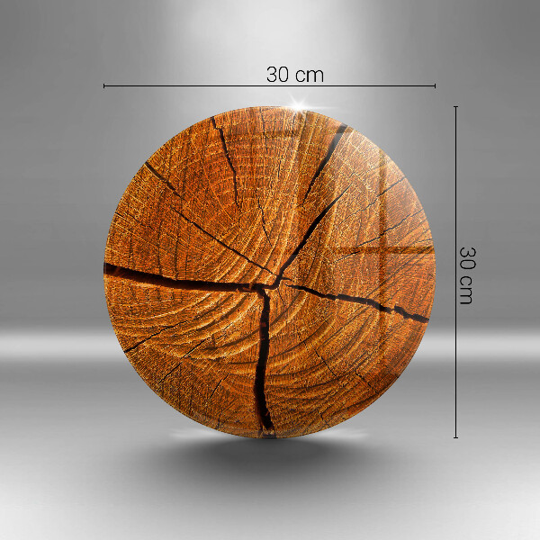 Chopping board glass Wood trunk structure