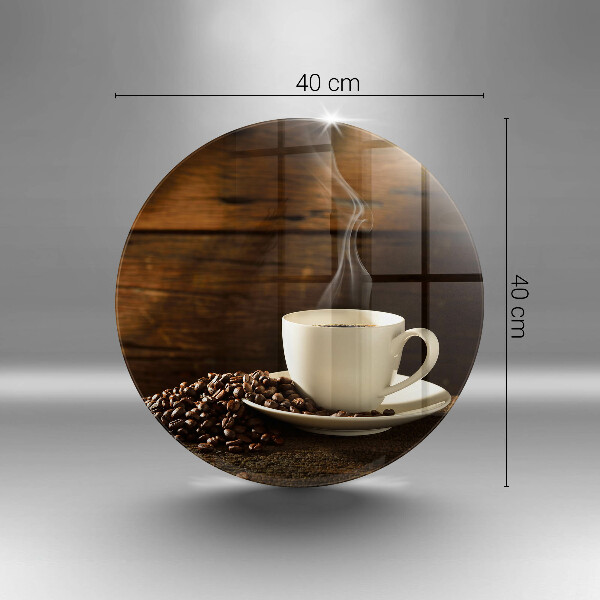 Chopping board glass Coffee cup wood