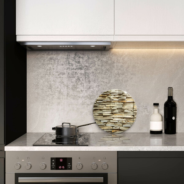 Chopping board glass Decorative stones