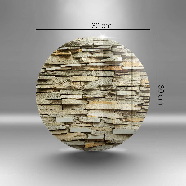 Chopping board glass Decorative stones