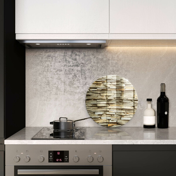 Chopping board glass Decorative stones