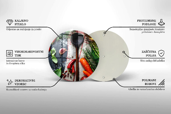 Chopping board glass Kitchen food