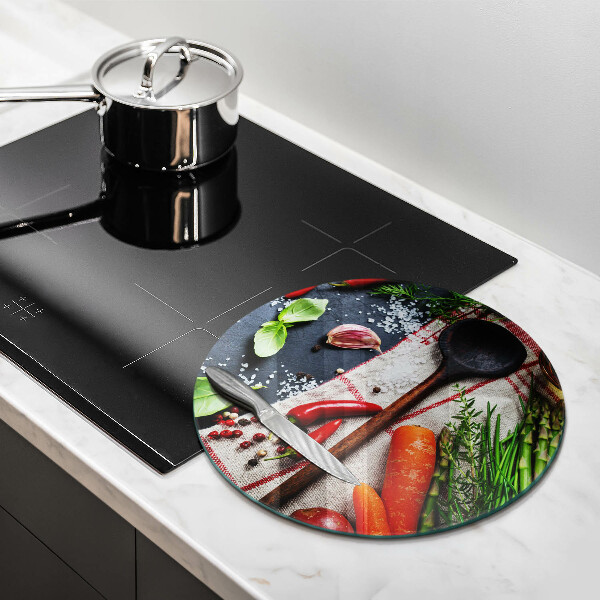 Chopping board glass Kitchen food