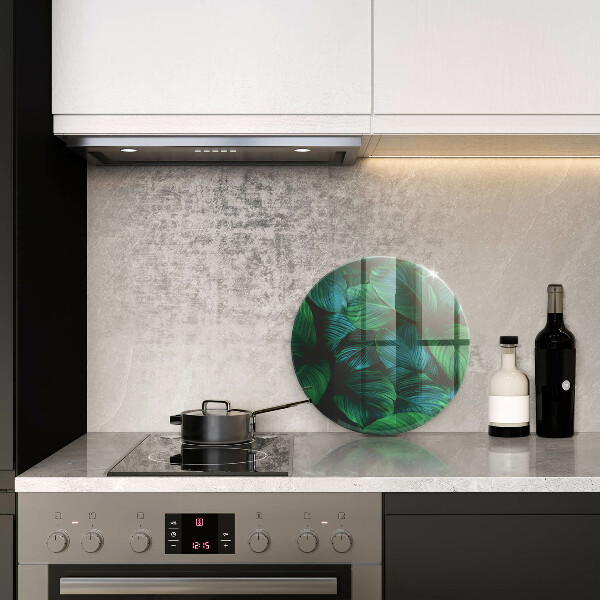 Chopping board glass Jungle leaves