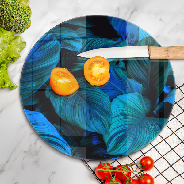 Chopping board glass Jungle vegetation leaves