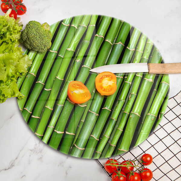 Chopping board glass Nature bamboo