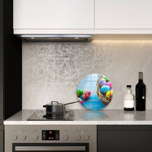 Glass cutting board Easter eggs
