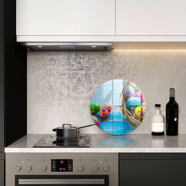 Glass cutting board Easter eggs