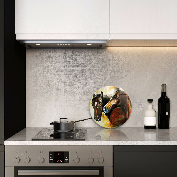 Chopping board Animals horses