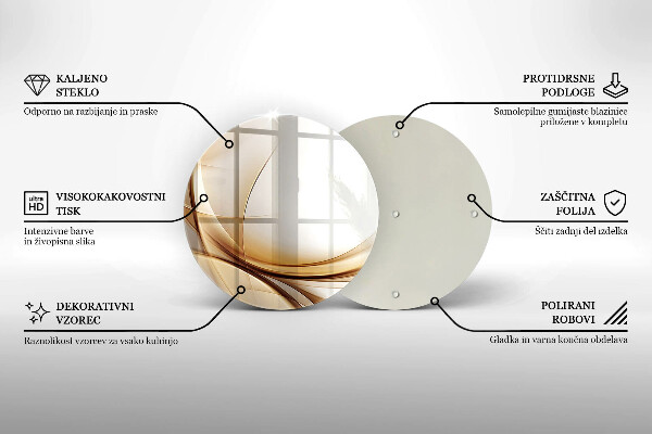 Chopping board glass Abstraction shapes