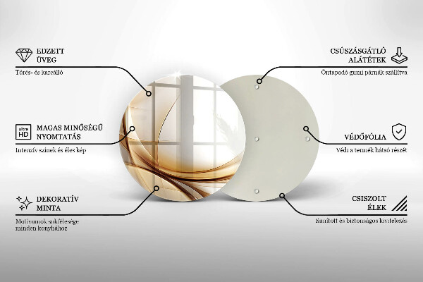 Chopping board glass Abstraction shapes