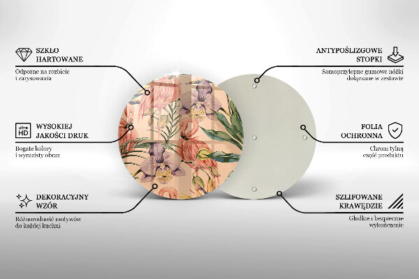 Chopping board Flaminga illustration