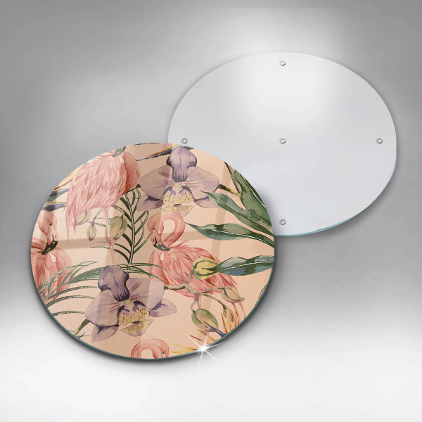 Chopping board Flaminga illustration