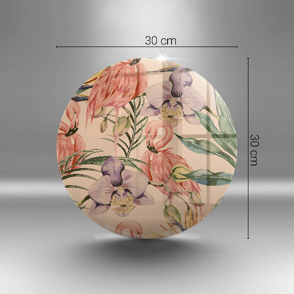 Chopping board Flaminga illustration