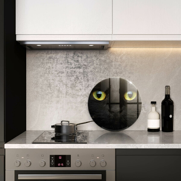 Chopping board glass Animal cat eyes