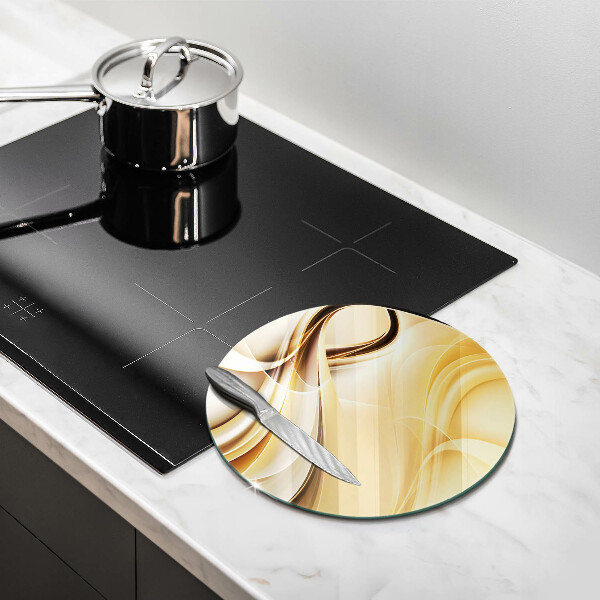 Chopping board glass Abstraction of smoke