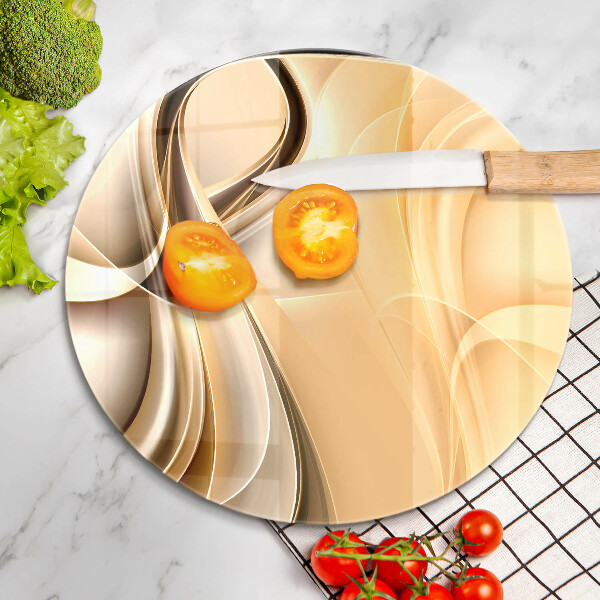 Chopping board glass Abstraction of smoke