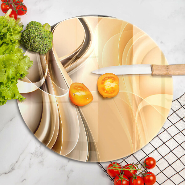 Chopping board glass Abstraction of smoke