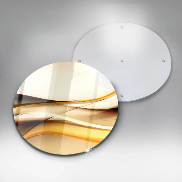 Chopping board glass Abstraction smoke lines