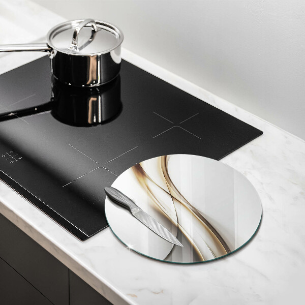 Chopping board glass Mild abstraction lines