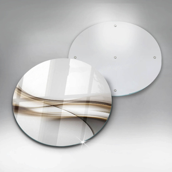 Chopping board glass Mild abstraction lines