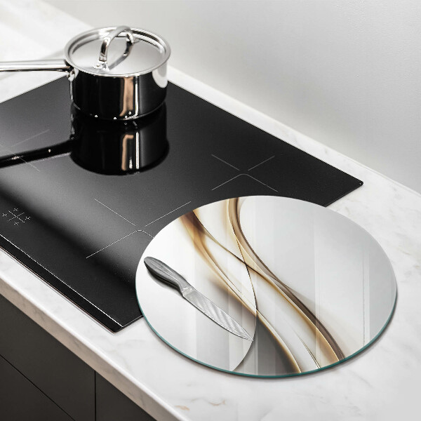 Chopping board glass Mild abstraction lines