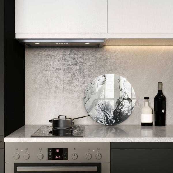 Chopping board glass Ink abstraction