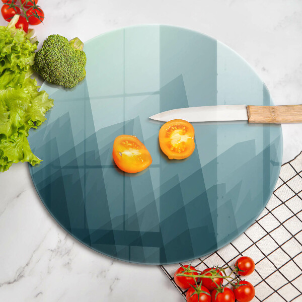 Chopping board glass Abstract mountains