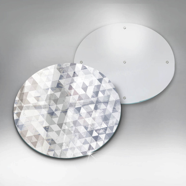 Chopping board glass Triangle pattern