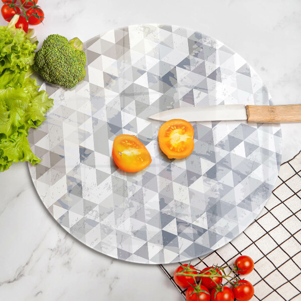 Chopping board glass Triangle pattern