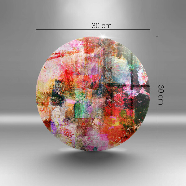 Chopping board glass Paint abstraction