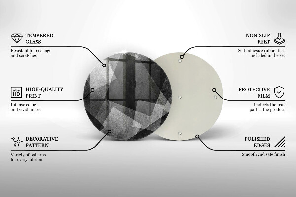 Chopping board Geometric abstraction