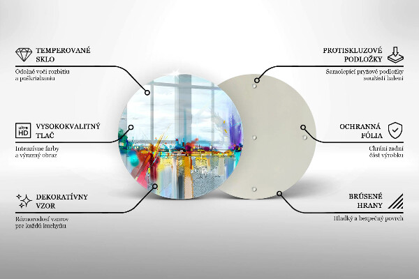Chopping board Painted abstraction