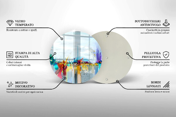 Chopping board Painted abstraction