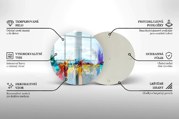 Chopping board Painted abstraction