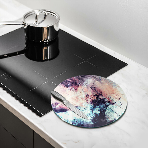 Chopping board glass Painted abstraction