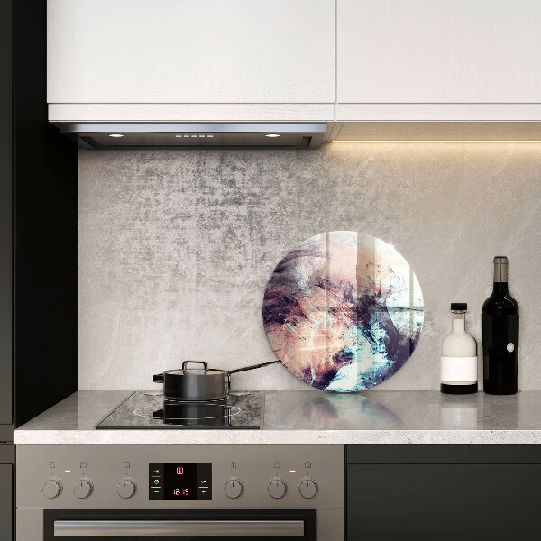 Chopping board glass Painted abstraction