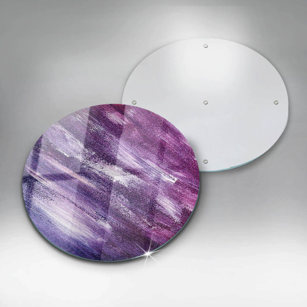 Glass cutting board Paint abstraction