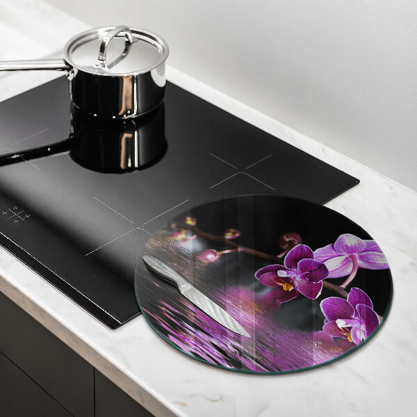Chopping board glass Orchid Water Zen