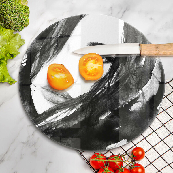 Glass cutting board Woman's face